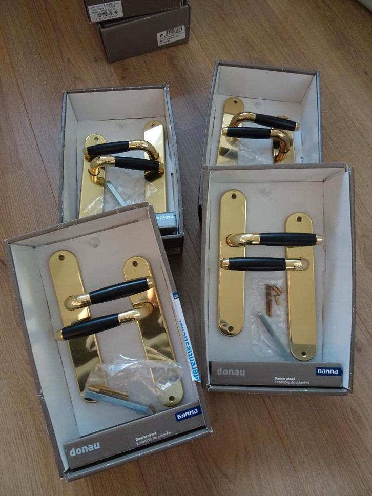 Retro klassiek deurklinken/ deurbeslag, Doe-het-zelf en Verbouw, Hang- en Sluitwerk, Nieuw, Klink of Kruk, Koper of Messing, Ophalen of Verzenden