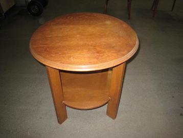 Art deco ronde bijzettafel, diameter 58, hoog 60 beschikbaar voor biedingen