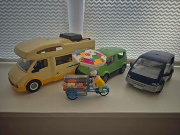 Playmobil Camper, Auto's & Ijskar beschikbaar voor biedingen