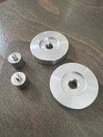 Technics aluminium 45 adapters + record weights, Ophalen of Verzenden, Zo goed als nieuw, Technics