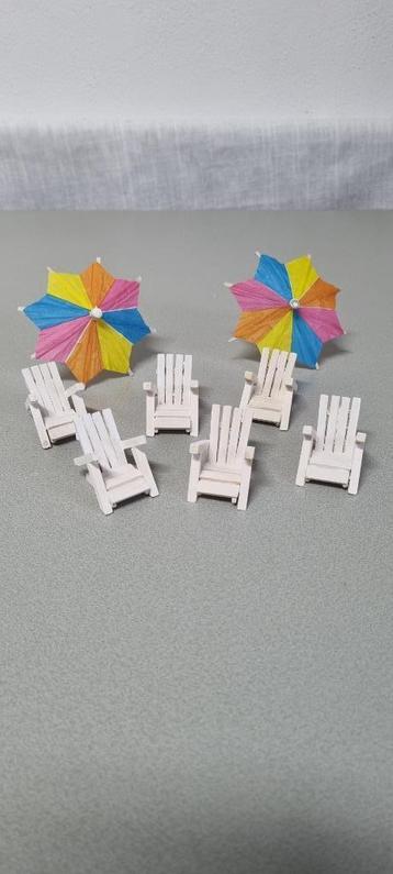 Handgemaakte strandstoeltjes voor kersdorp beschikbaar voor biedingen