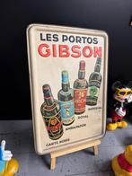 Vintage Gibson Port reclamebord 1936, Antiek en Kunst, Ophalen of Verzenden