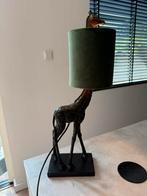Giraffe tafellamp 61 cm zwart/donkergroen, Ophalen, Overige materialen, 50 tot 75 cm, Eclectisch
