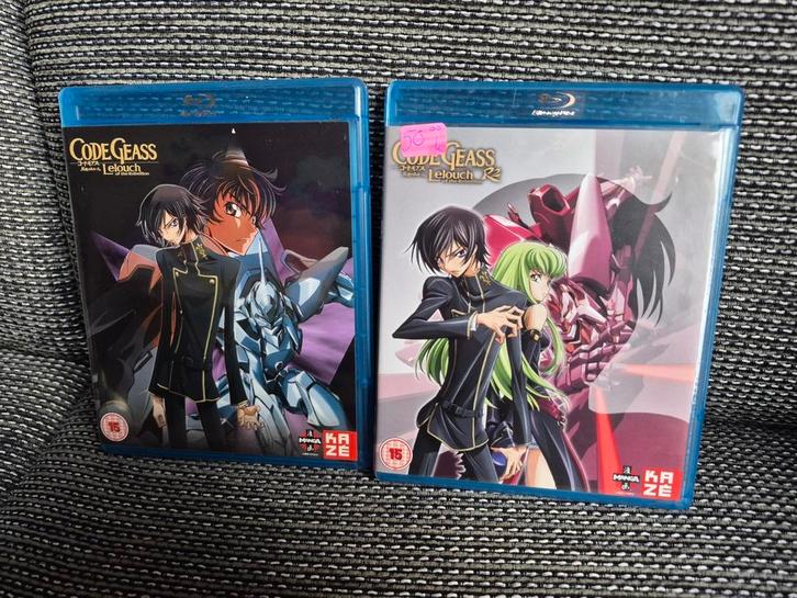 Bluray code geass season 1 en 2, Cd's en Dvd's, Blu-ray, Zo goed als nieuw, Verzenden