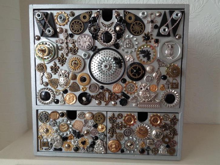 Industrieel / Steampunk Ladekastje Nr ZLK 2, Huis en Inrichting, Kasten | Ladekasten, Nieuw, Minder dan 100 cm, Minder dan 50 cm