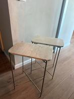 Zara Home Nachtkastjes / Bijzettafeltjes 2 stuks, Huis en Inrichting, 45 tot 60 cm, Minder dan 55 cm, Metaal of Aluminium, Ophalen of Verzenden