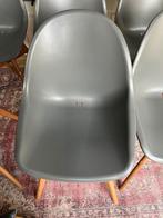 6 Grijze IKEA FANBYN Kuipstoelen - Binnen/Buiten, Ophalen, Kunststof, Gebruikt, Grijs