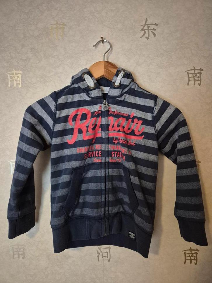 Petrol Industries gestreepte hoodie maat 116, Kinderen en Baby's, Kinderkleding | Maat 116, Zo goed als nieuw, Jongen, Trui of Vest
