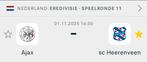 Ajax - sc Heerenveen tickets, Twee personen