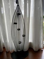 kaarsen kandelaar theelintjes 70 cm hoog, Ophalen, 50 tot 75 cm, Zwart, Zo goed als nieuw