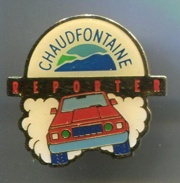 Chaudfontaine reporter auto PIN ( BLAD7_731 ), Verzamelen, Speldjes, Pins en Buttons, Zo goed als nieuw, Speldje of Pin, Merk