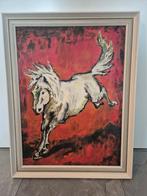 Schilderij Hiekel "68 Paard, Antiek en Kunst, Kunst | Schilderijen | Modern, Ophalen
