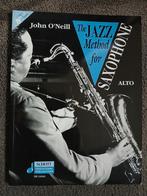 John O'Niell the jazz method for saxophone (zonder cd), Saxofoon, Ophalen of Verzenden, Zo goed als nieuw, Thema