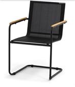 6 nieuwe zwarte Forza tuinstoelen, model Pigano, Tuin en Terras, Ophalen, Nieuw, Textileen, Stapelbaar