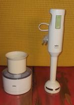 Braun staafmixer + hakmolen, Witgoed en Apparatuur, Keukenmixers, Minder dan 1 liter, Ophalen, Gebruikt, 1 snelheid