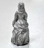 Victoriaanse dame vrouw figuur van Tin - 6cm vintage antiek, Ophalen of Verzenden
