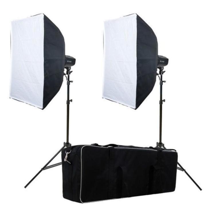 FALCON EYES STUDIOFLITSSET SSK-2200D MET TAS, Audio, Tv en Foto, Fotografie | Fotostudio en Toebehoren, Zo goed als nieuw, Lamp of Flitsset