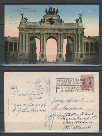 Brussel Bruxelles 1925 Arcade Cinguantain Ansichtkaart 927b beschikbaar voor biedingen