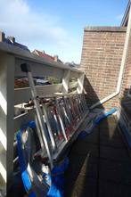 Ladder-schuif 3 x 9 treden (5,7 meter max), Doe-het-zelf en Verbouw, Ladders en Trappen, Ophalen, Zo goed als nieuw, Ladder, Opvouwbaar of Inschuifbaar