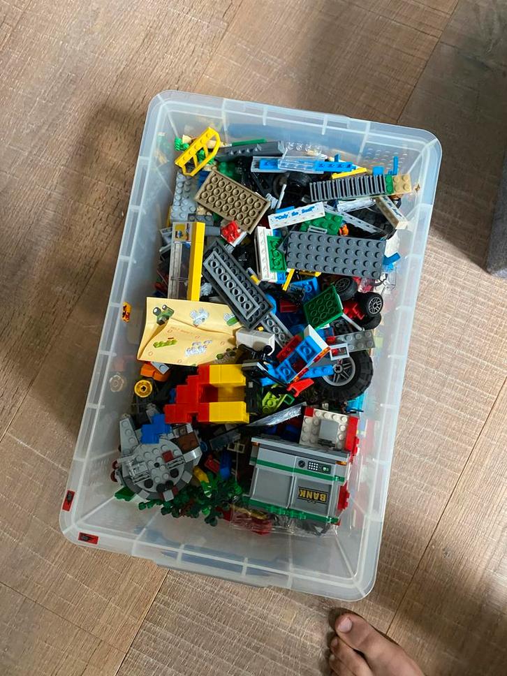Grote LEGO Bak, Kinderen en Baby's, Speelgoed | Duplo en Lego, Gebruikt, Lego, Losse stenen, Ophalen of Verzenden