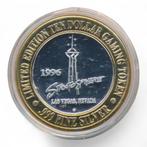 Las Vegas 10 Dollar Gaming Token Zilver Stratosphere, Postzegels en Munten, Ophalen of Verzenden, Zilver, Buitenland