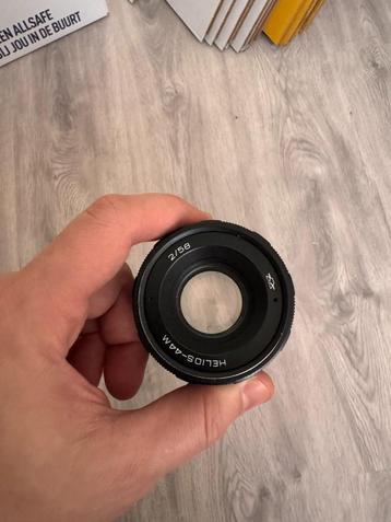 Helios 44M 2/58 objectief + opt. micro four thirds verloop beschikbaar voor biedingen