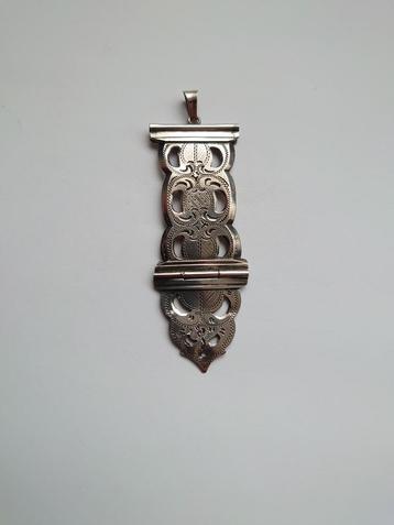 Antiek zilveren bijbelsluiting / hanger – 835 beschikbaar voor biedingen