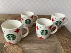 Starbucks mokken 4 stuks Kerst, Diversen, Ophalen of Verzenden, Nieuw