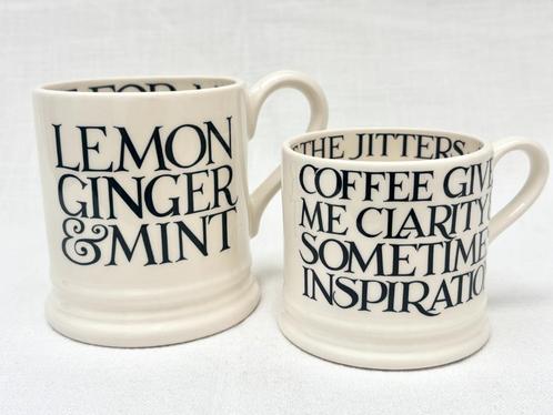Emma Bridgewater - Black Toast All Over, Huis en Inrichting, Keuken | Servies, Zo goed als nieuw, Kop(pen) en/of Schotel(s), Overige stijlen
