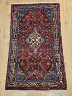 Vintage handgeknoopt perzisch tapijt hamadan 125x75, Info@SlatsAntiek.nl, 100 tot 150 cm, Perzisch, Rechthoekig