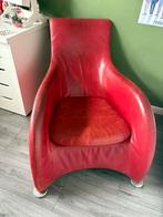 Rode relax fauteuil “Montis Loge - Montis”, Huis en Inrichting, Fauteuils, Ophalen, Gebruikt, Leer