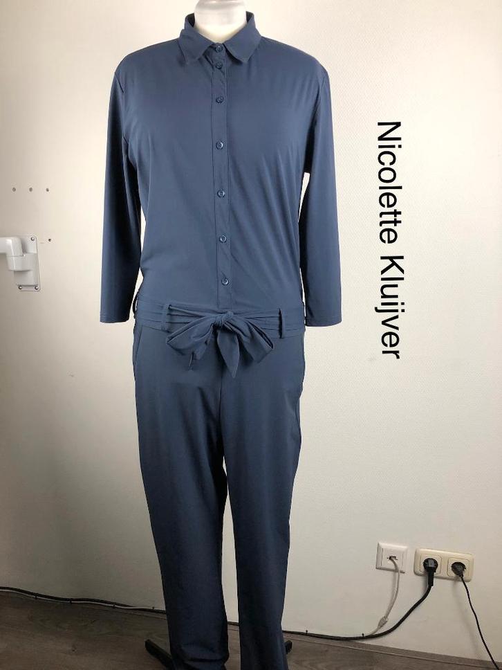 Nicolette Kluijver Jumpsuit  (mt: 42) 19,1/8555, Kleding | Dames, Jumpsuits, Zo goed als nieuw, Maat 42/44 (L), Blauw, Ophalen of Verzenden