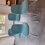 8 cappellini tate stoelen Jasper Morrison collectie 2000, Huis en Inrichting, Stoelen, Ophalen, Gebruikt, Blauw, Stof