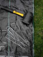 Grondpennen verzinkt anti worteldoek vastzetten kunstgras, Verzenden, Nieuw, Grijs, Overige materialen