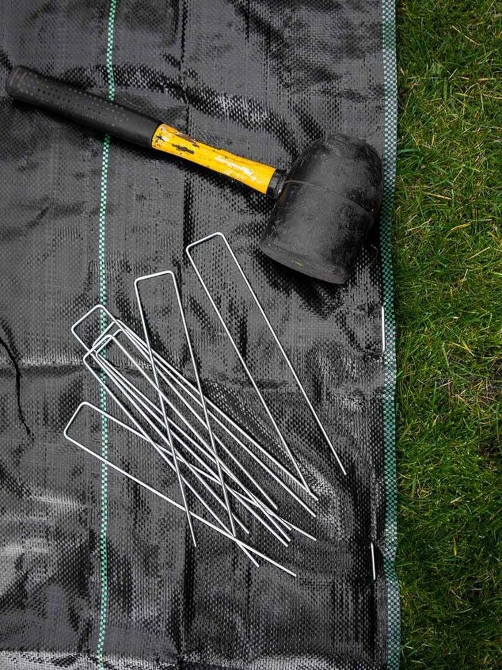 Grondpennen verzinkt anti worteldoek vastzetten kunstgras, Tuin en Terras, Grind, Keien en Split, Nieuw, Grijs, Overige materialen