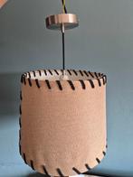 Mooie geregen hanglamp, Huis en Inrichting, Lampen | Lampenkappen, Ophalen, 25 tot 50 cm, Beige, Rond