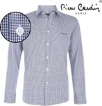 NIEUW Pierre Cardin overhemd Blue Gingham mt S, Kleding | Heren, Overhemden, Ophalen of Verzenden, Nieuw, Pierre Cardin, Halswijdte 38 (S) of kleiner