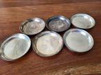 6 Verzilverde Gero 90 Onderzetters, Antiek en Kunst, Antiek | Goud en Zilver, Ophalen of Verzenden, Zilver