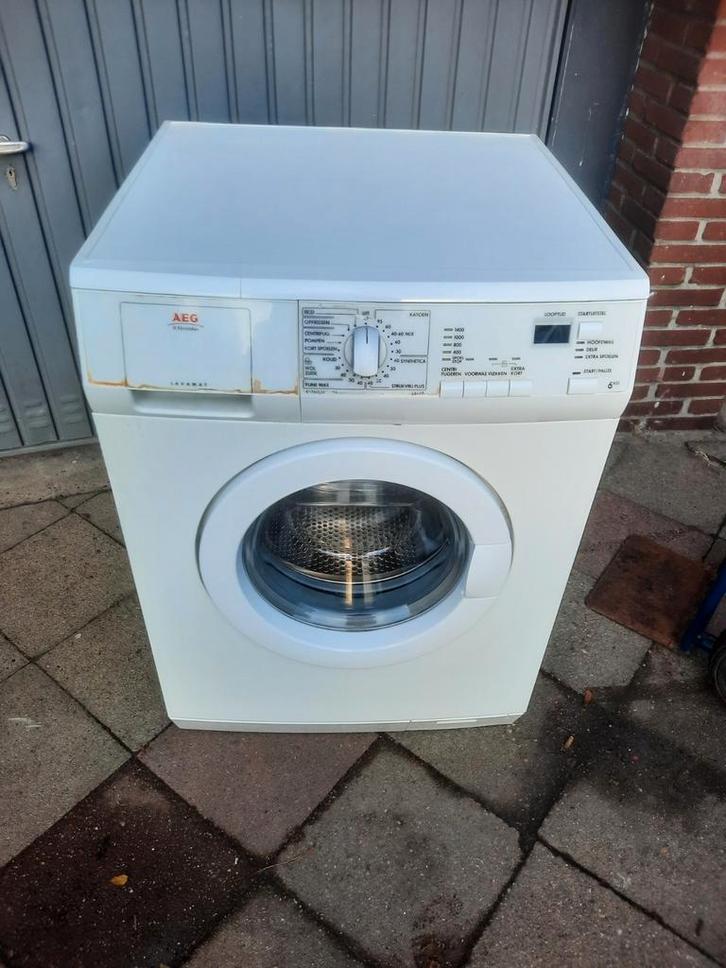 Goedwerkende Aeg 6kg wasmachine. A++. Display. Gar+Bezorgen., Witgoed en Apparatuur, Wasmachines, 85 tot 90 cm, 1200 tot 1600 toeren