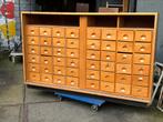 Grote vintage schoolkast, Ophalen, Gebruikt, 5 laden of meer, 100 tot 150 cm