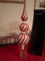 Glazen Kerstboom piek 3 bals groot 31 cm.❤️🌲❤️, Ophalen of Verzenden, Huis en Inrichting