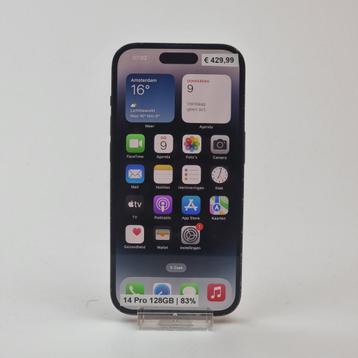 iPhone 14 Pro 128GB Zwart  83% beschikbaar voor biedingen