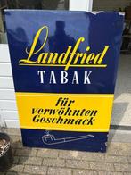 Groot emaille reclame bord, Ophalen, Gebruikt, Reclamebord