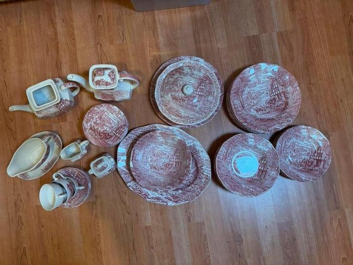 Furnivals Staffordshire Servies - Compleet!, Huis en Inrichting, Keuken | Servies, Gebruikt, Compleet servies, Overige stijlen