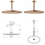 Grohe Cosmopolitan 310 Plafond Rainshower Warm Sunset- new!, Ophalen of Verzenden, Nieuw, Koper, Douche