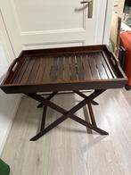 Bijzettafel - Dranken tafel., Huis en Inrichting, Minder dan 55 cm, Rond, Zo goed als nieuw, Hout