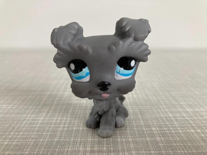 LITTLEST PET SHOP #1393 – MINIATURE SCHNAUZER HOND, Verzamelen, Poppetjes en Figuurtjes, Zo goed als nieuw, Ophalen of Verzenden