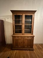 Antieke buffetkast / vitrinekast, Huis en Inrichting, Kasten | Buffetkasten, Ophalen, Gebruikt, 100 tot 150 cm, Eikenhout