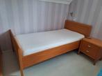 1 persoonsbed 100x200, Huis en Inrichting, Slaapkamer | Bedden, Ophalen, Eenpersoons, Bruin, Zo goed als nieuw