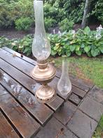 Olie Lamp met Extra Kap, Ophalen, Gebruikt, Nostalgisch, Glas